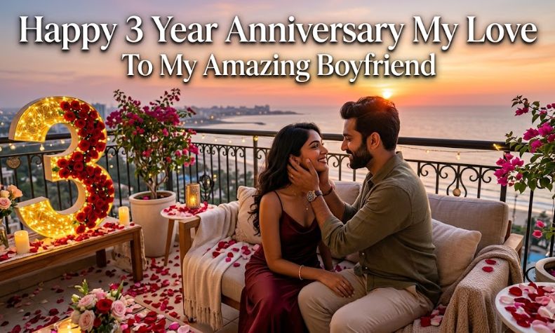 3 Year Anniversary Wishes for Boyfriend