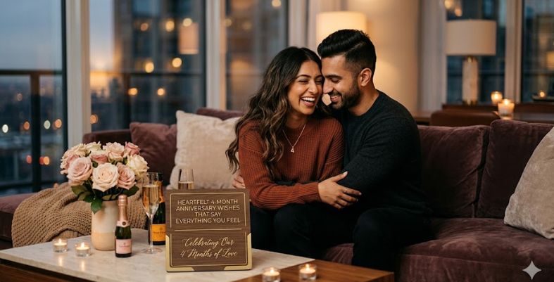 Heartfelt 4-Month Anniversary Wishes for Boyfriend