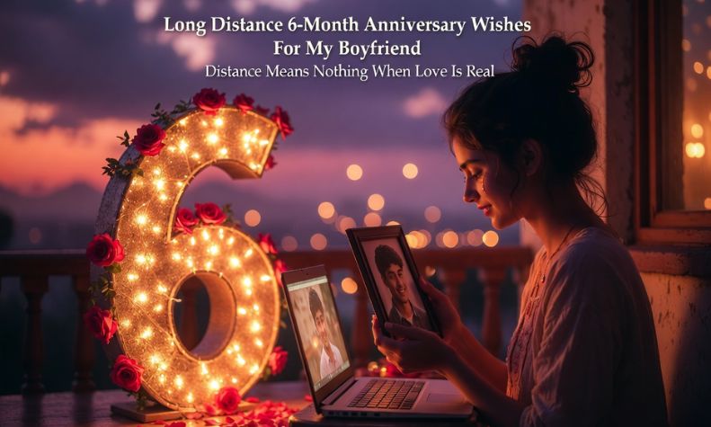 Long-Distance 6-Month Anniversary Wishes for Boyfriend
