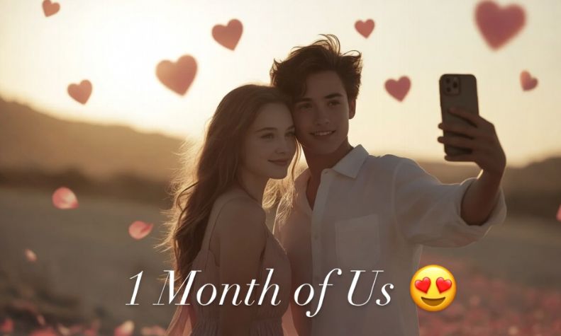 Short 1-Month Anniversary Captions for Instagram and WhatsApp