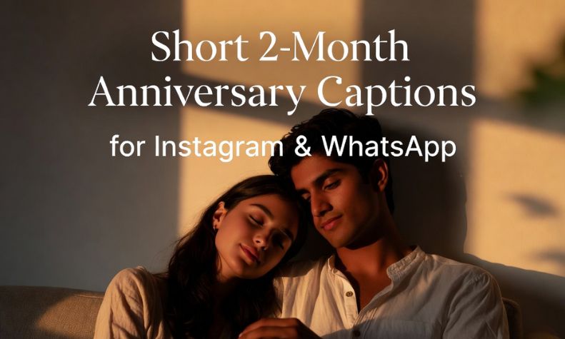 Short 2-Month Anniversary Captions for Instagram & WhatsApp