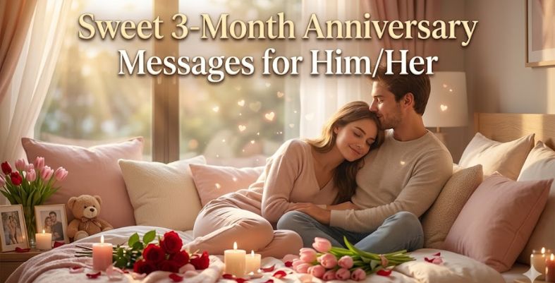 Sweet 3-Month Anniversary Messages for Him/Her