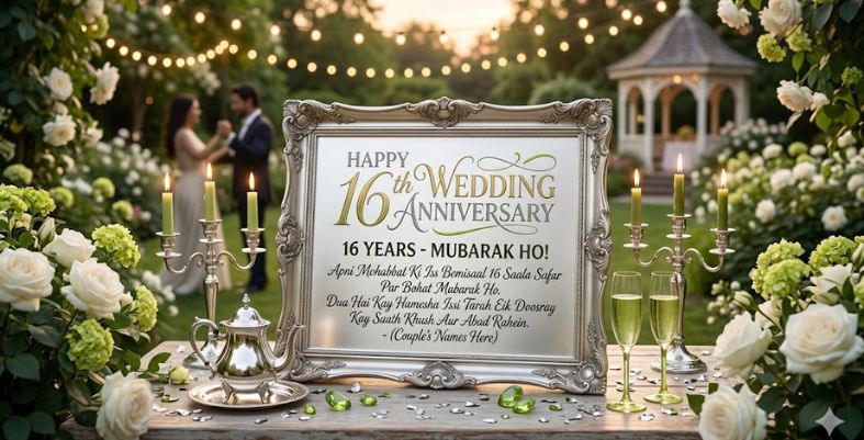 16th Anniversary Messages for Couple