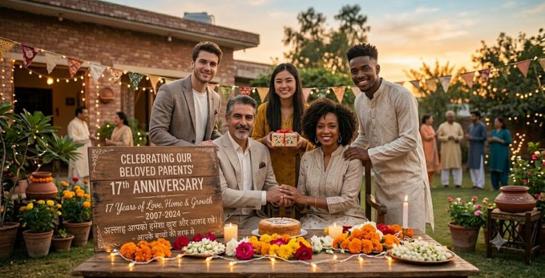 17th Anniversary Wishes for Parents