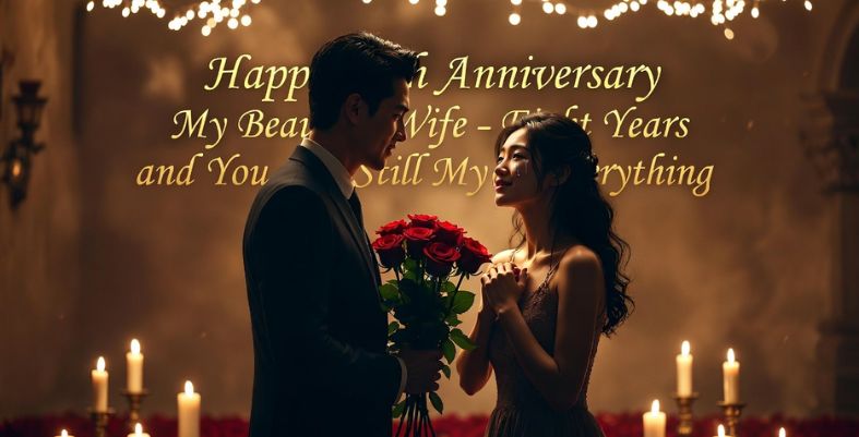 8 Year Anniversary Wishes for Wife
