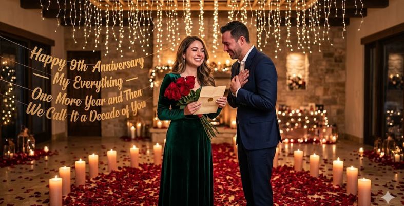 9 Year Anniversary Wishes for Husband