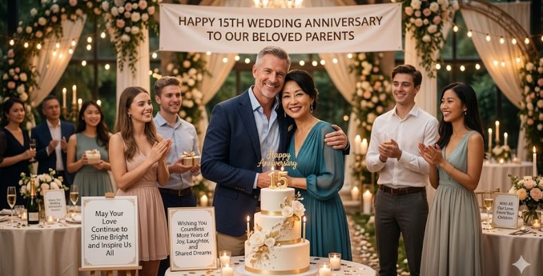Heartfelt 15th Anniversary Wishes for Parents
