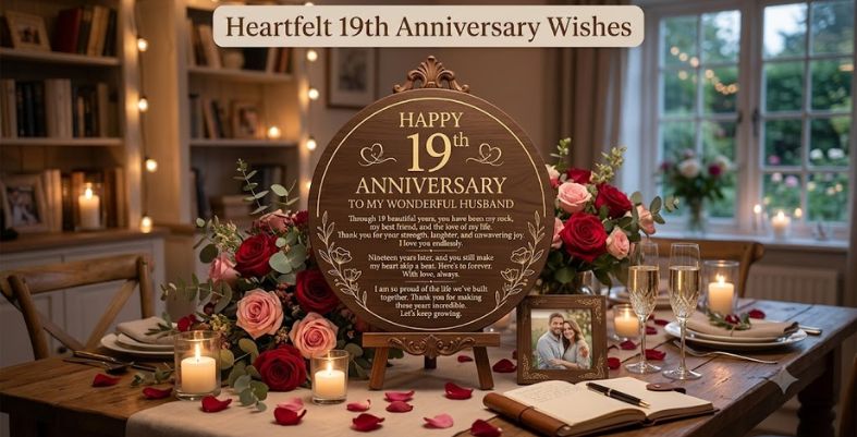 Heartfelt 19th Anniversary Wishes for Husband