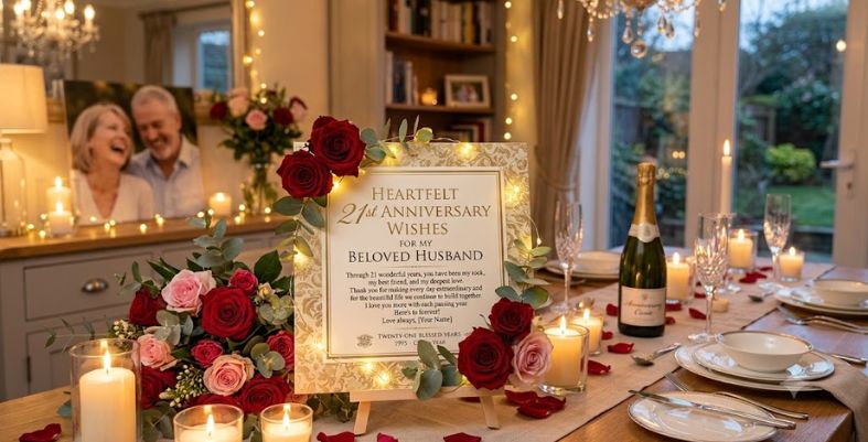 Heartfelt 21st Anniversary Wishes for Husband