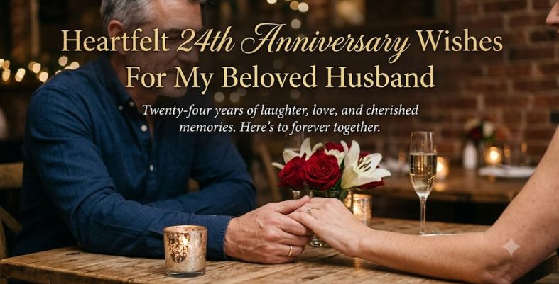 Heartfelt 24th Anniversary Wishes for Husband