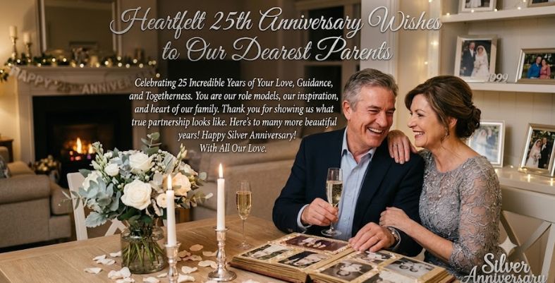 Heartfelt 25th Anniversary Wishes for Parents