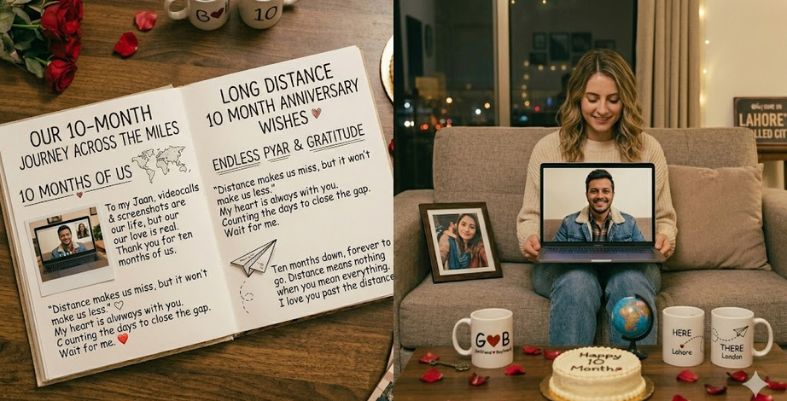 Long Distance 10 Month Anniversary Wishes