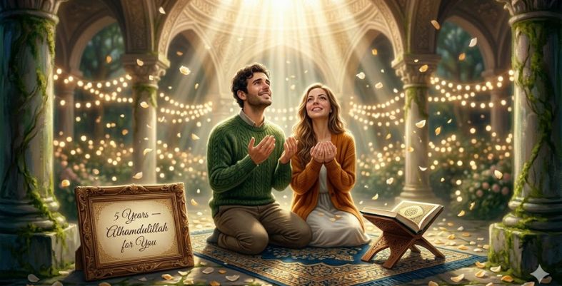 Religious and Spiritual 5 Year Anniversary Wishes