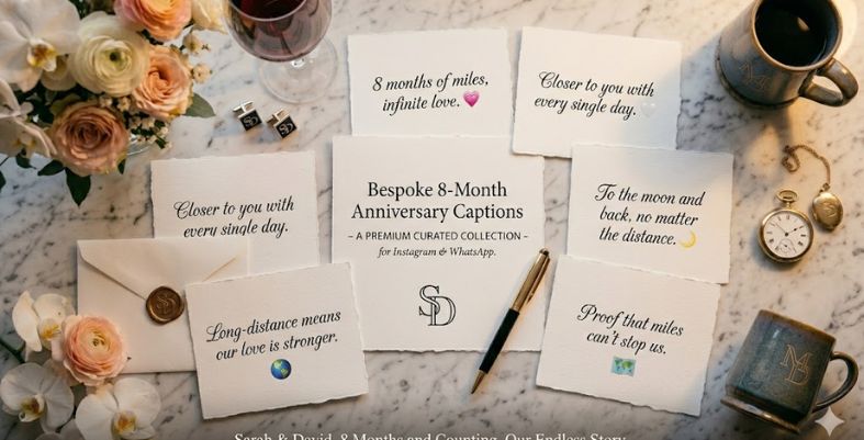 Short 8 Month Anniversary Captions for Instagram & WhatsApp