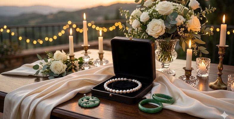 Symbols of the 12th Anniversary: Silk, Pearls, Jade & More