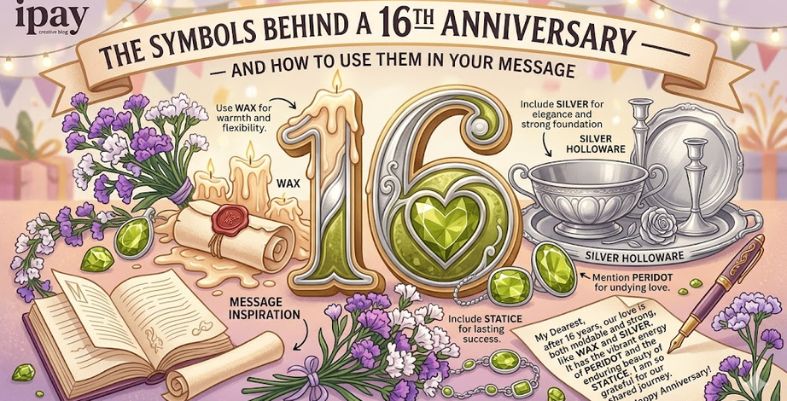 The Symbols Behind a 16th Anniversary — And How to Use Them in Your Message