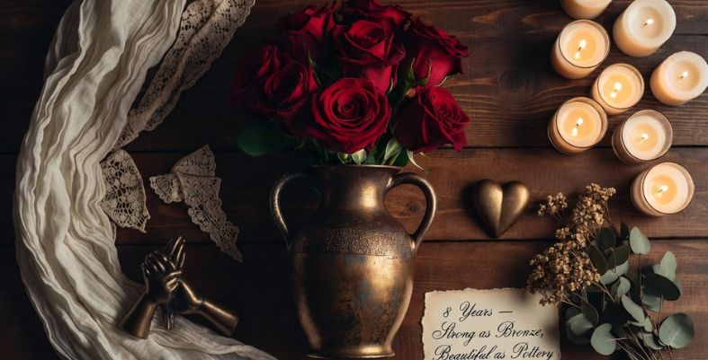 What the 8th Anniversary Symbolizes — Bronze, Pottery, Linen, Lace & More