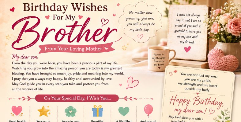 Birthday Wishes For Brother From Mother 