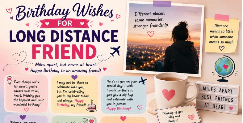Birthday Wishes For Long Distance Friend