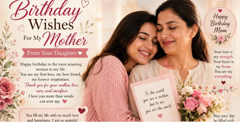 Birthday Wishes For Mother From Daughter