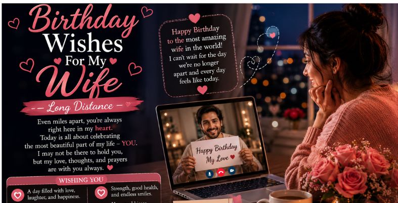 Birthday Wishes For Wife — Long Distance