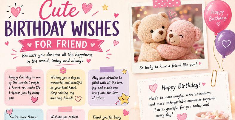Cute Birthday Wishes For Friend
