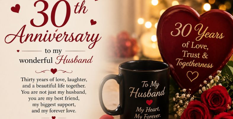 Heartfelt 30th Anniversary Wishes for Husband