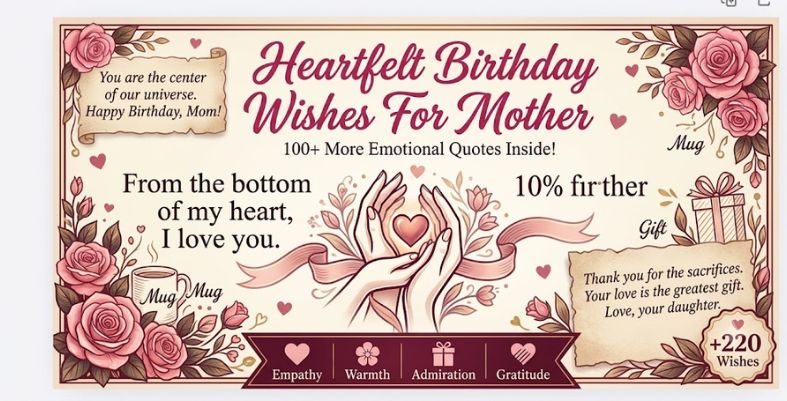 Heartfelt Birthday Wishes For Mother