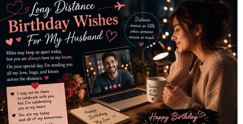 Long Distance Birthday Wishes For Husband