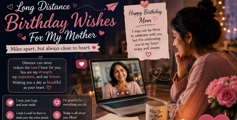 Long Distance Birthday Wishes For Mother