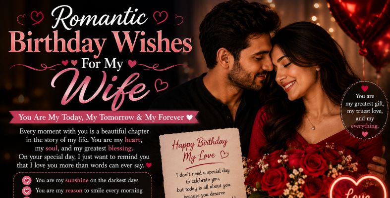 Romantic Birthday Wishes For Wife