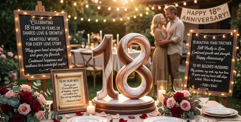 Heartfelt 18 Year Anniversary Wishes