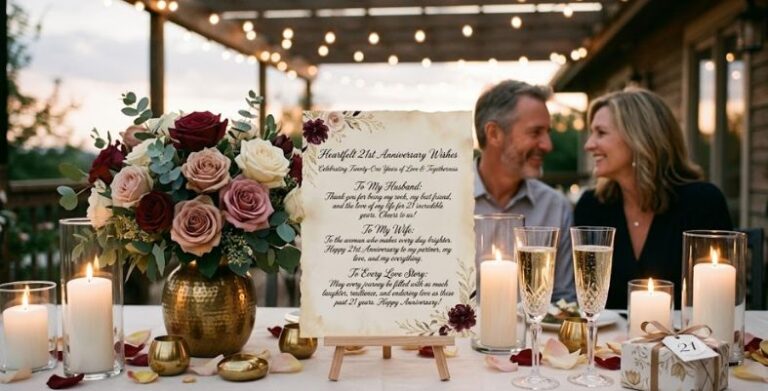 Heartfelt 21st Anniversary Wishes