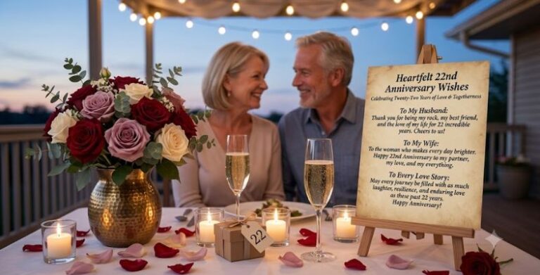 Heartfelt 22nd Anniversary Wishes