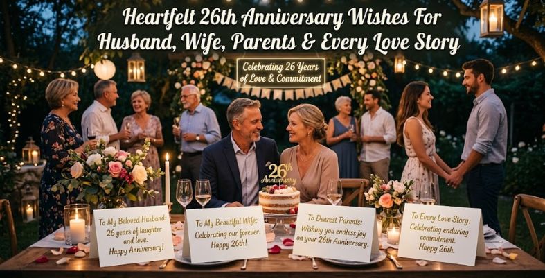 Heartfelt 26th Anniversary Wishes