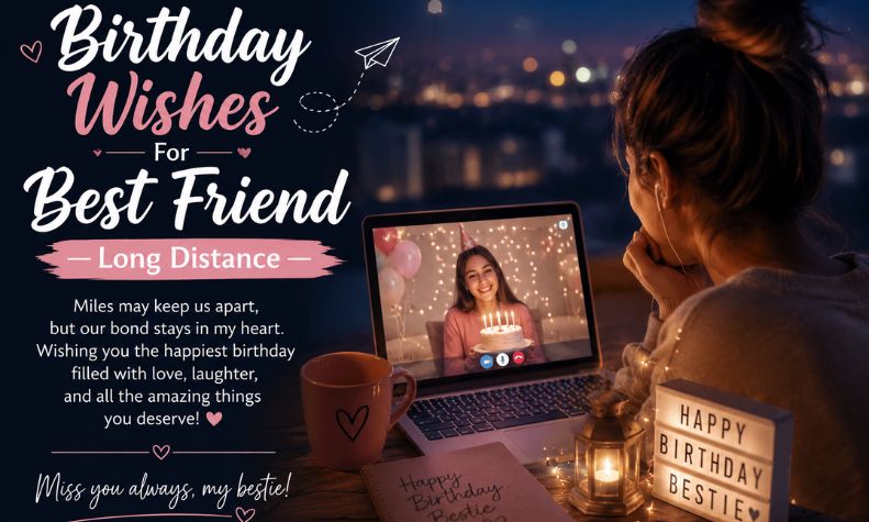 Birthday Wishes For Best Friend — Long Distance