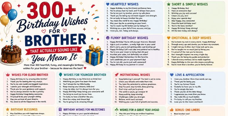 Birthday Wishes For brother