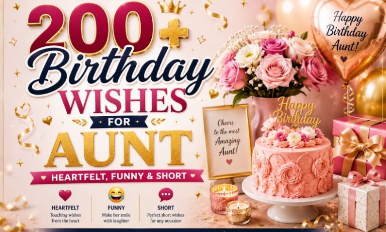 Birthday Wishes for Aunt