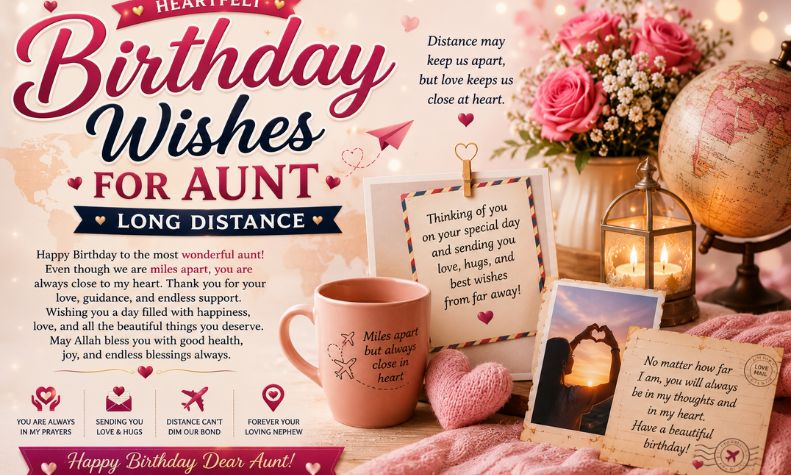 Birthday Wishes for Aunt Long Distance