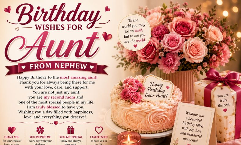 Birthday Wishes for Aunt from Nephew