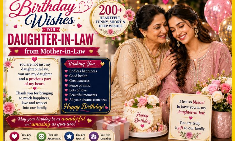 Birthday Wishes for Daughter-in-Law from Mother-in-Law