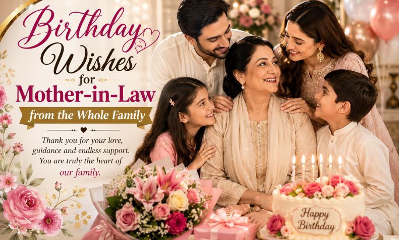Birthday Wishes for Mother-in-Law from the Whole Family