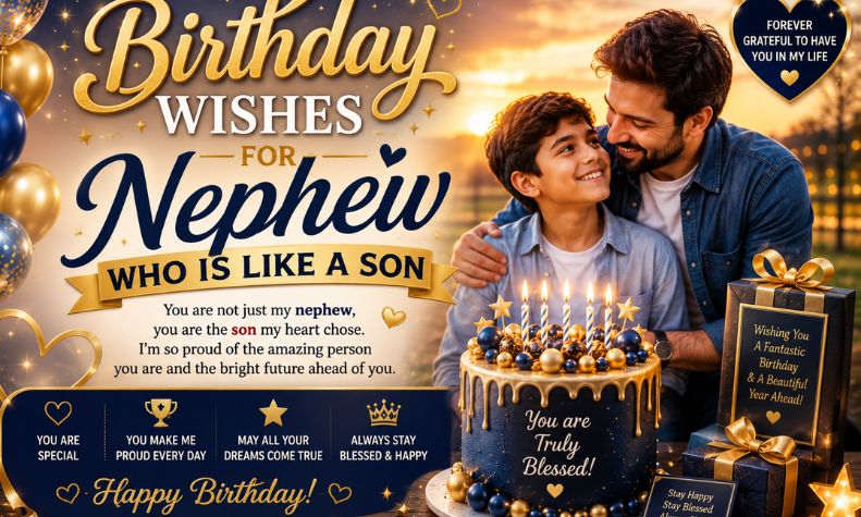 Birthday Wishes for Nephew Who Is Like a Son