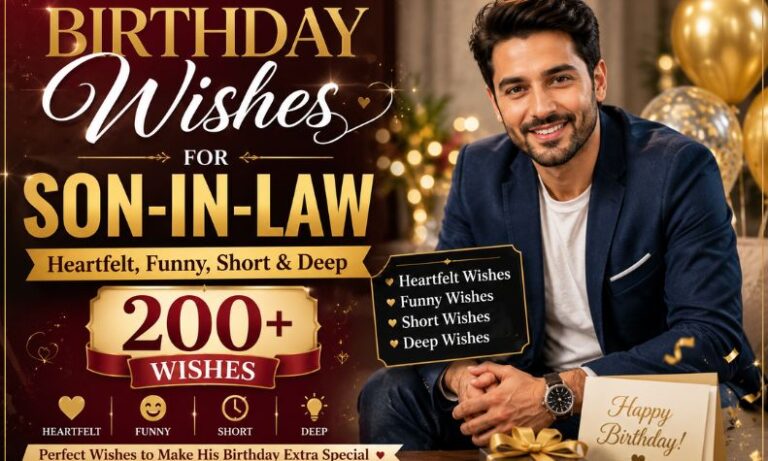 Birthday Wishes for Son-in-Law