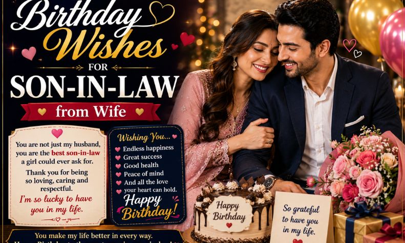 Birthday Wishes for Son-in-Law from Wife
