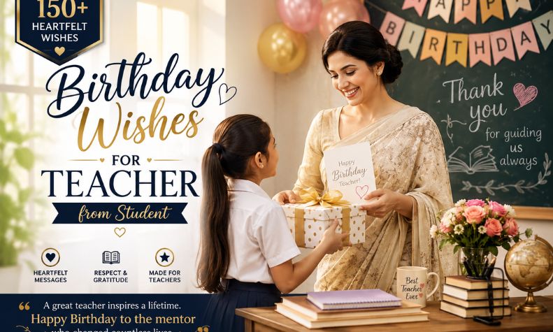 Birthday Wishes for Teacher from Student
