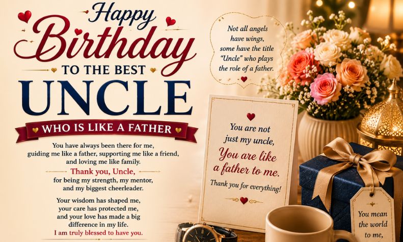 Birthday Wishes for Uncle Who Is Like a Father