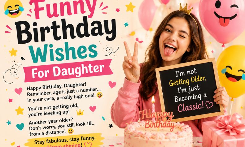 Funny Birthday Wishes For Daughter