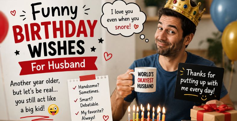 Funny Birthday Wishes For Husband