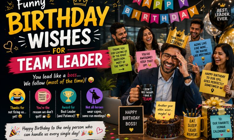 Funny Birthday Wishes for Team Leader